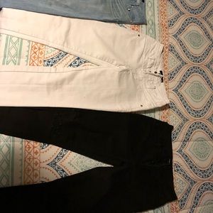 Two size 2 jeans black are ripped